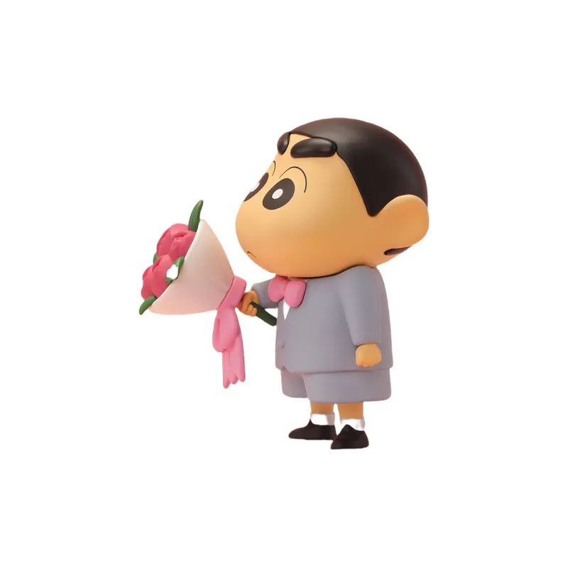 52TOYS Crayon Shin Chan Rose Gentleman Trendy Anime Merchandise Figurines Toy Ornaments Hang Tag Box Approx. 13CM-3