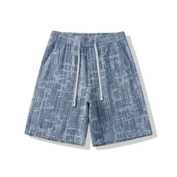 KIRHNE Casual Shorts Unisex Light Blue