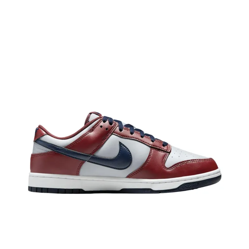 Nike Dunk Anti Slip Wear Resistant Low Top Skateboard Shoes Unisex Gray Red-1