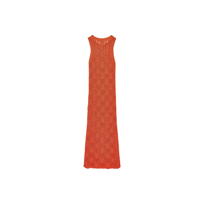 ZARA Sleeveless Dresses Women's Orange-1