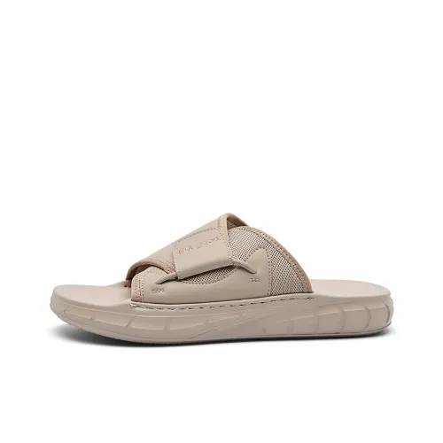 HLA Rubber Sole Slide Slippers Men's Apricot