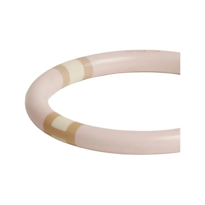 HERMES Lacquer Wood Bangles Women's Light Pink-2