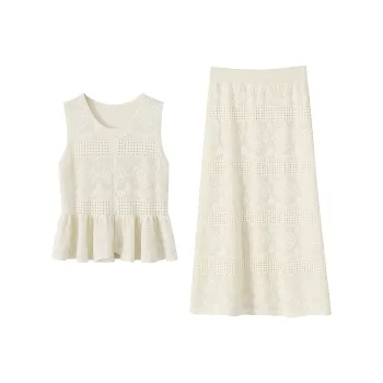 XIMENG Two Piece Skirt Sets Women's