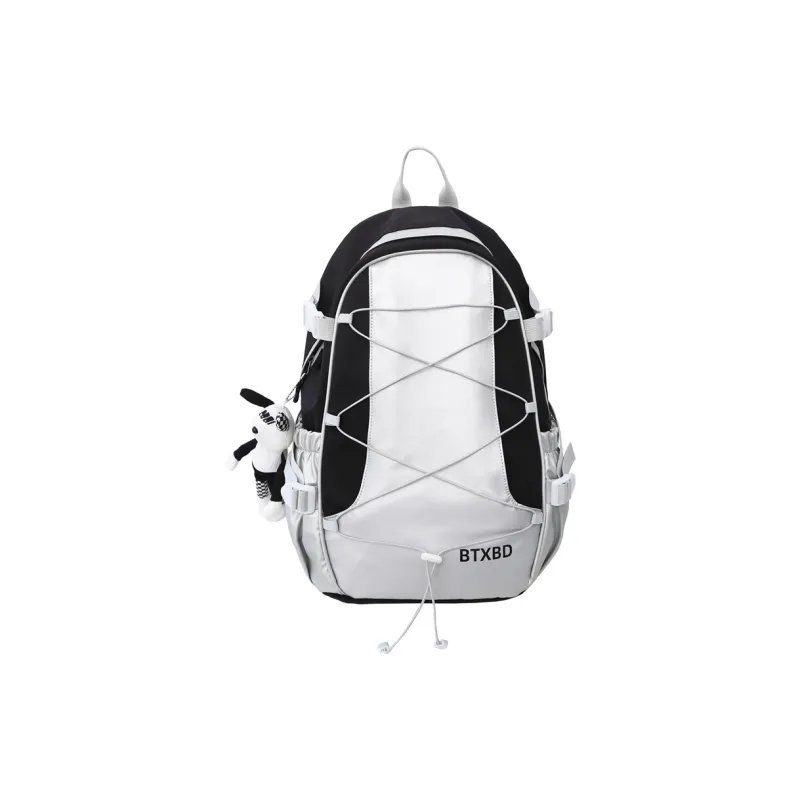 GOBLIN SHARKS 1759 Nylon Backpack Regular Unisex Black & Red/Black & Gray-6