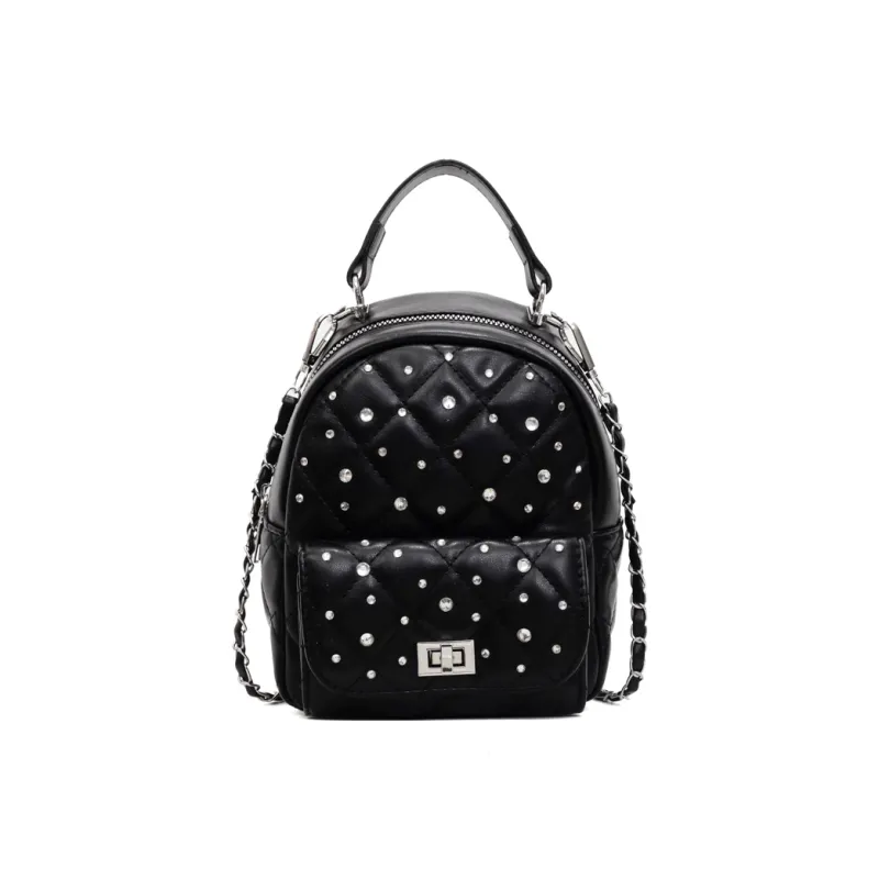 BAODIDAISHU PU Commute Backpack Shopping Travel Backpack Regular Women's White/Black/Red/Yellow/Denim Blue/Pink Purple-6