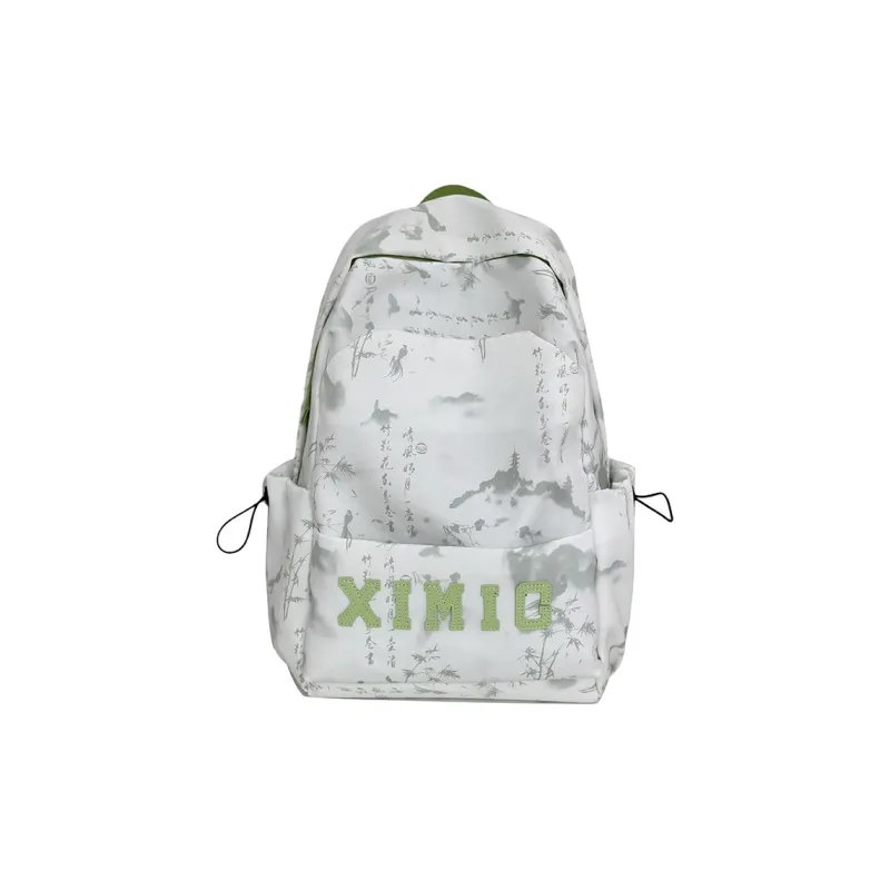 Yalu Nylon Backpack Unisex Black/Green/Blue/Pink-18