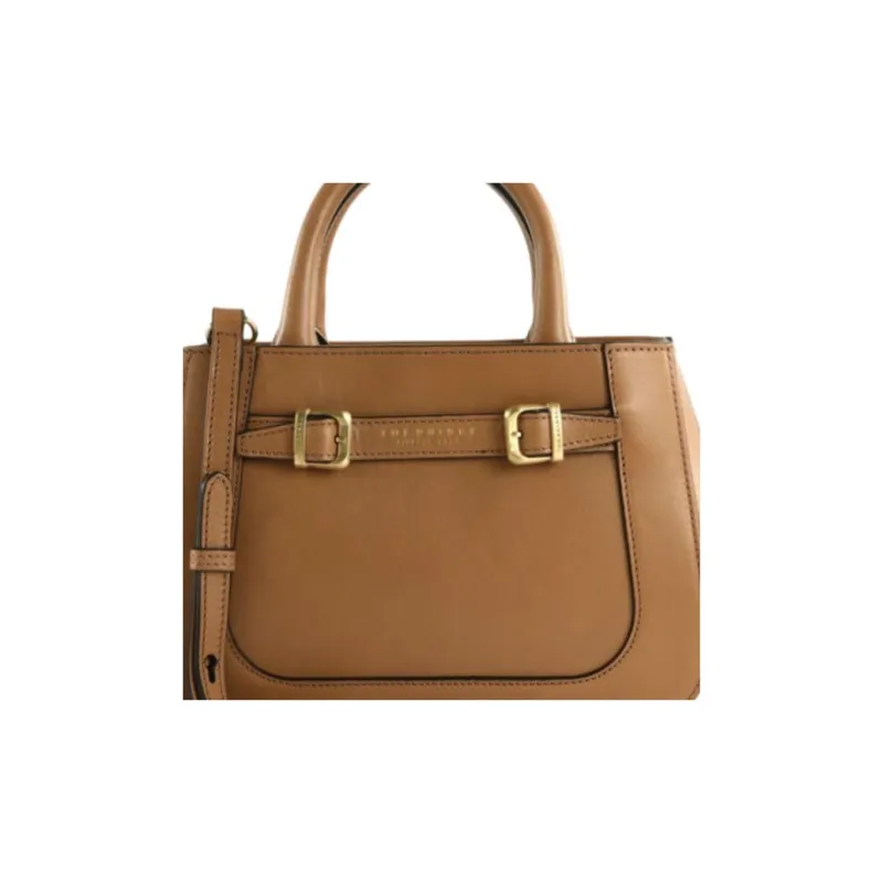 THE BRIDGE Cow Leather Handbag Women's Light Brown-5