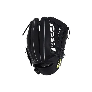 Asics Baseball Gloves Pitcher Glove Top Grain Cow Leather Unisex Black