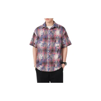 GDRX Shirts Unisex Iridescent Multicolor Plaid