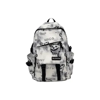 Yalu Nylon Backpack Unisex Black/Red/Khaki/Blue