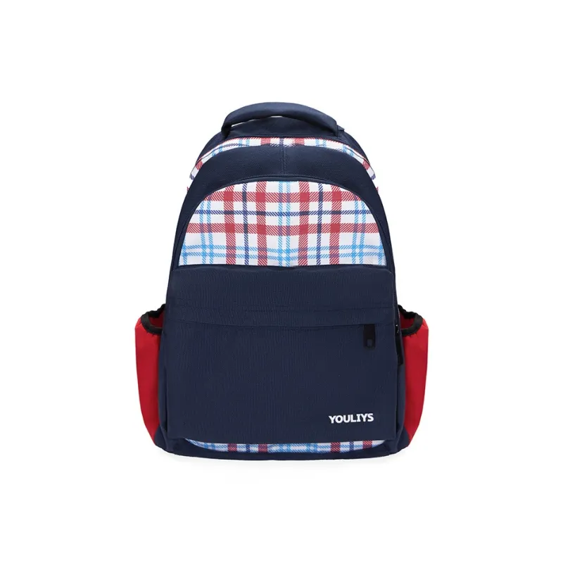 BRABOSTON Nylon Fabric Backpack Regular Unisex Red/Navy Blue-3