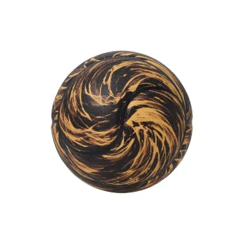 Kuangmi PU Basketball Black Gold Size 7 Ball Street Training Unisex