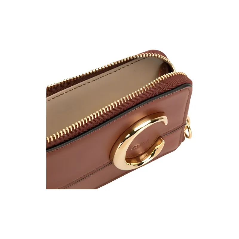 Chloe Chloé Bags Cow Leather Card Holder Women's Brown-4