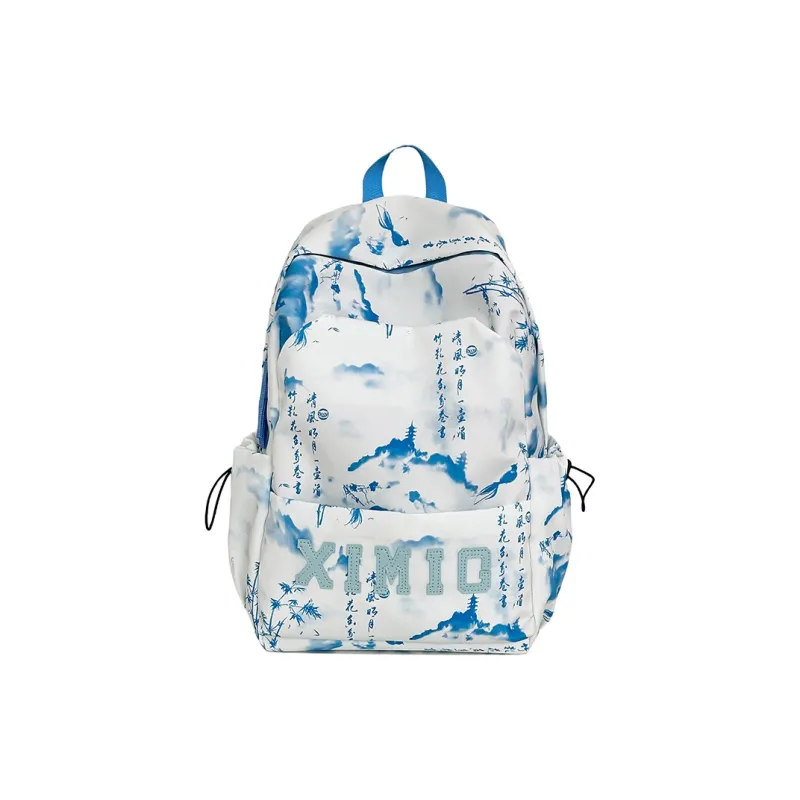 Yalu Nylon Backpack Unisex Black/Green/Blue/Pink-6
