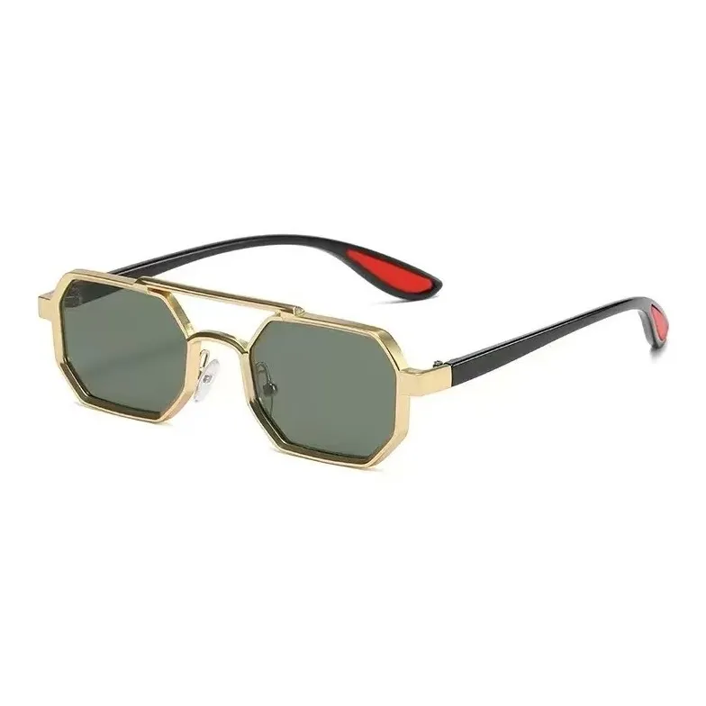 YALMY Metal Irregular Shape Sunglasses Men's-4