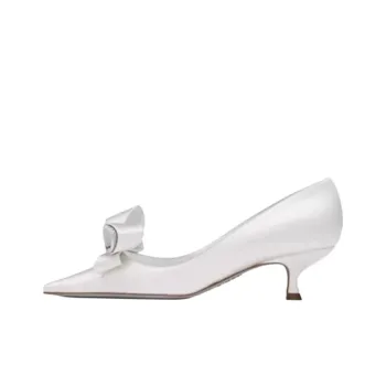 RENE CAOVILLA Arabella Slim Heel High Heels 5cm Women's White