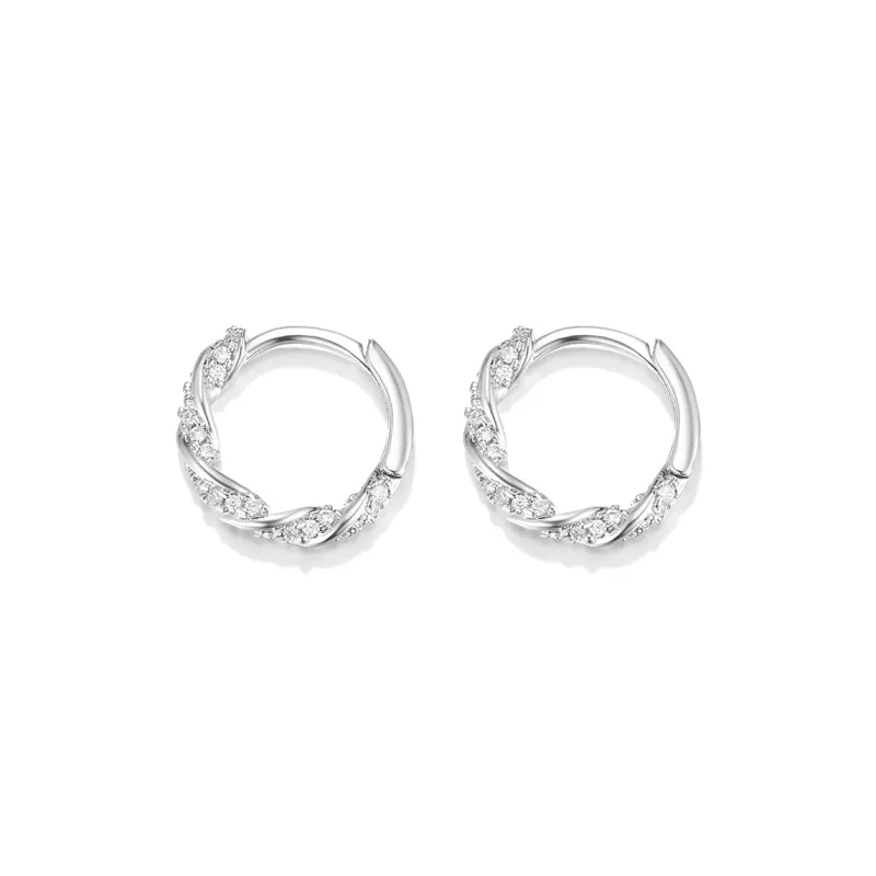 Clect Synthetic Cubic Zirconia Earrings Women's-1