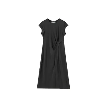 SOON FLOWER Short Sleeved Dress Women's Black