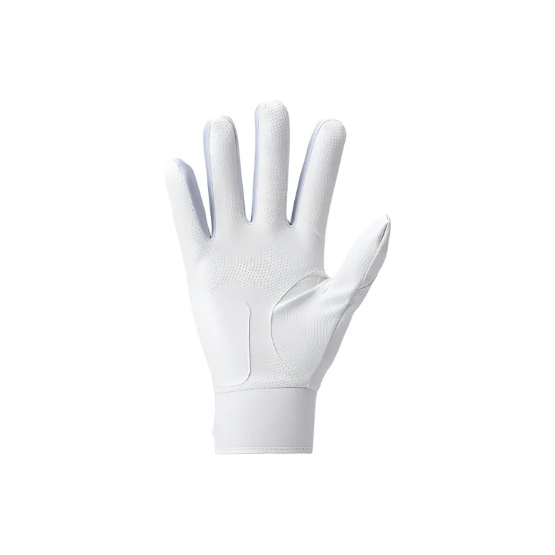 Asics Baseball Gloves Batter's Glove Artificial Leather Men's White-1