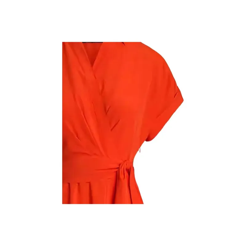 LAUREN RALPH LAUREN SS25 Short Sleeved Dress Women's Orange-2