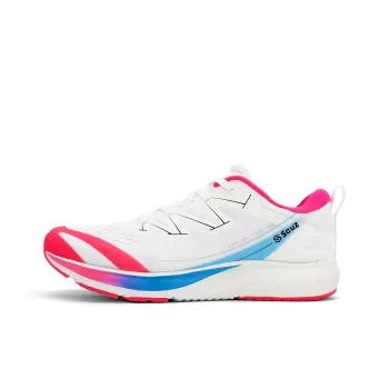 Sauz Cushioning Coverage Breathable Low Top Casual Training Sprint Running Shoes Unisex White Pink Blue