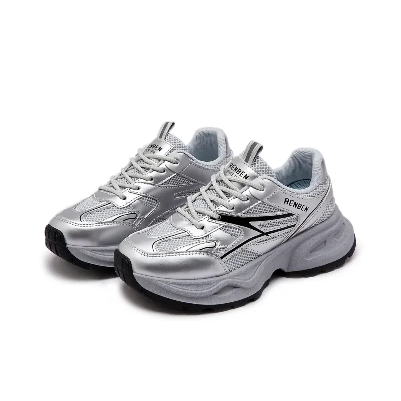 RENBEN Breathable Lightweight Height Increasing Low Top Chunky Sneakers Women's-15
