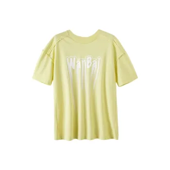Late White T Shirts Women's Light Fruit Green