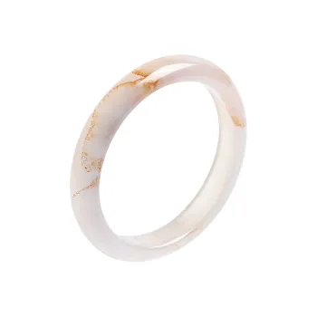 Phoenisess Natural Chalcedony Bangles Women's