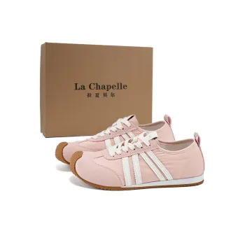La Chapelle Wear resistant, Lightweight, Breathable, And Non slip. Low Top Casual Shoes Women's Pink