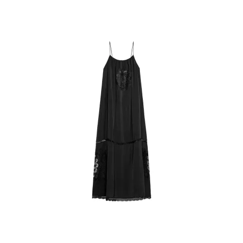 ZARA Slip Dresses Women's Black