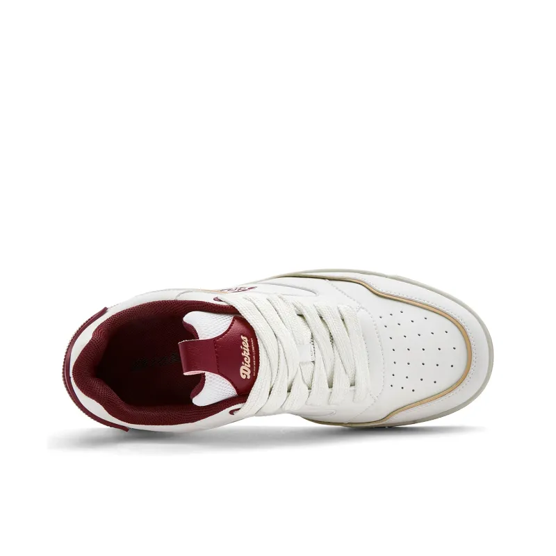 Dickies Low Top Skateboard Shoes Men's White Red-2