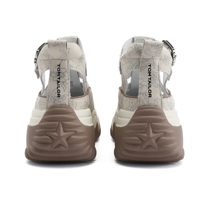 TOM TAILOR Crimson Mango Platform Sandal Height Increasing Breathable Low Top Casual Shoes Women's-10