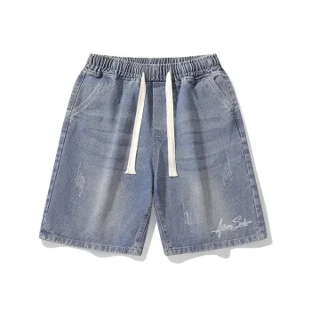 7 SEVFUN Denim Shorts Unisex Blue