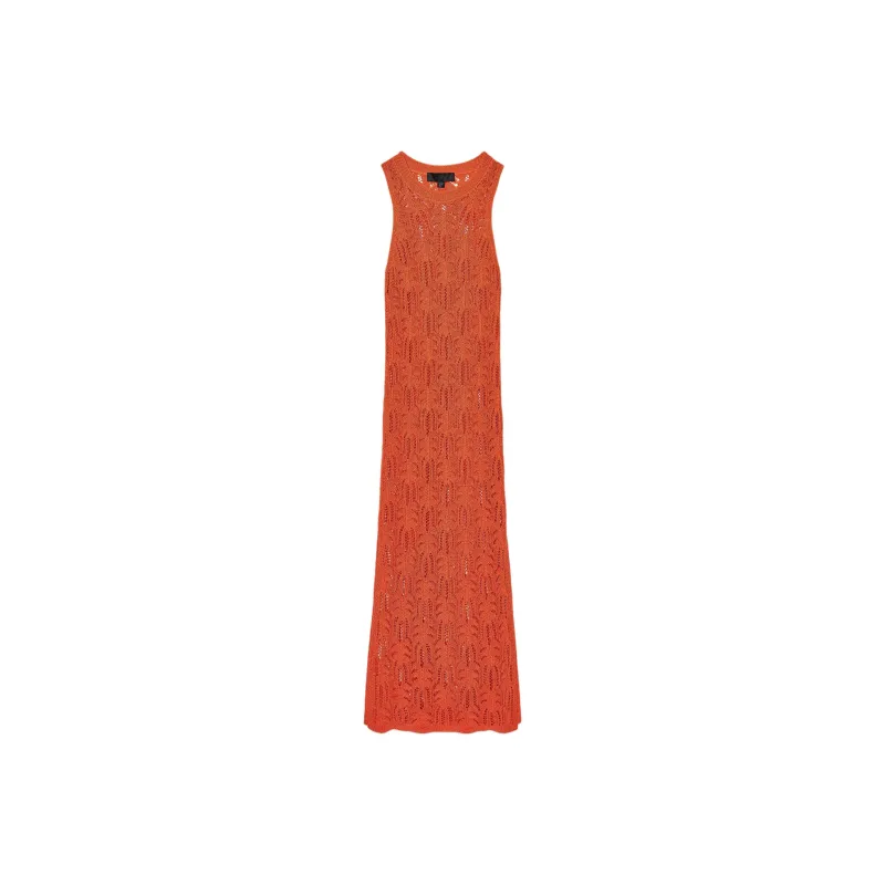 ZARA Sleeveless Dresses Women's Orange-0