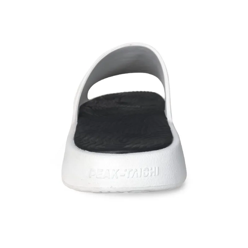 PEAK Tai Ji1.0 Slip Resistant Abrasion Resistant Cushioning Slide Slippers Men's Black Red Mismatched-4