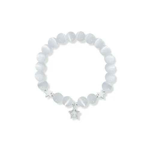 WINGSTOP Glass Cat Eye Jade Bracelets Unisex