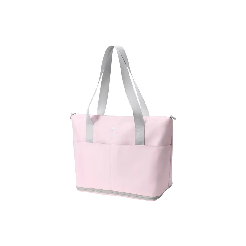 CAMEL Twill Composite Fabric Tote Handbag Unisex-2