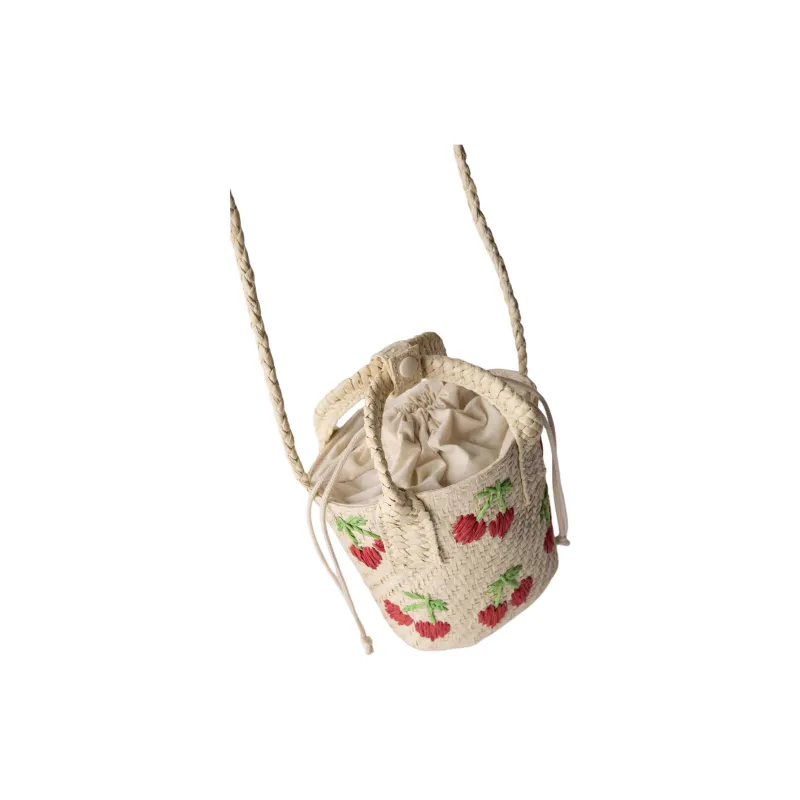 ZARA Cotton Bucket Bag, Shoulder Bag, Crossbody Bag, Handbag Women's Light Beige Yellow-4