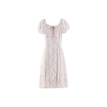 Qiuerle Short Sleeved Dress Women's