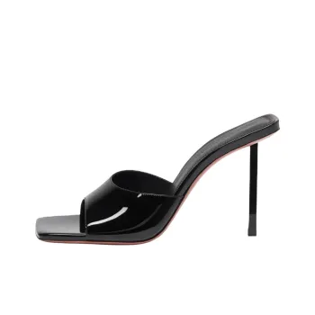 AMINA MUADDI Slide Slippers 9.5cm Women's Black