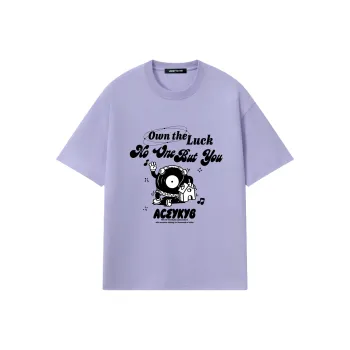 YK&YB T Shirts Unisex Light Purple
