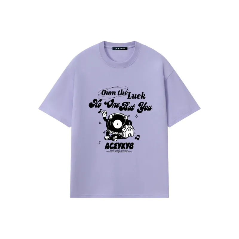 YK&YB T Shirts Unisex Light Purple-0