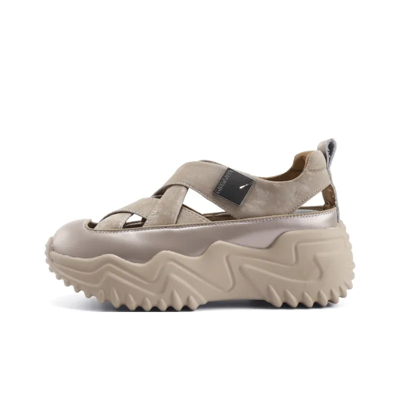 TOM TAILOR Huang Yaobo Trendy Platform Sandal Height Increasing Breathable Low Top Casual Shoes Women's-6