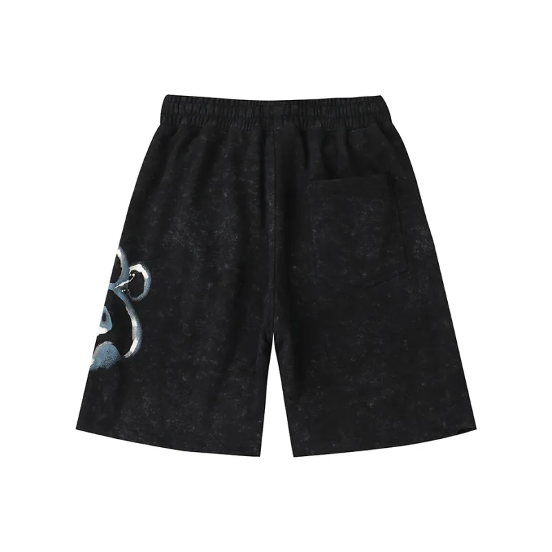 LAMLICKA Casual Shorts Unisex Black-1