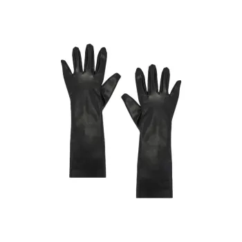 NORMA KAMALI Polyester, Elastane, Leather Gloves Women's Black