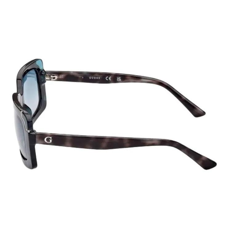 GUESS Plastic Square Sunglasses Women's Black-1