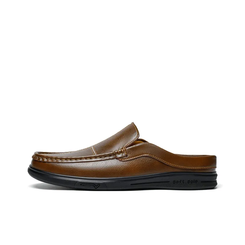 Abango Rubber Sole Slip Resistant Closed Toe Slippers Men's-5