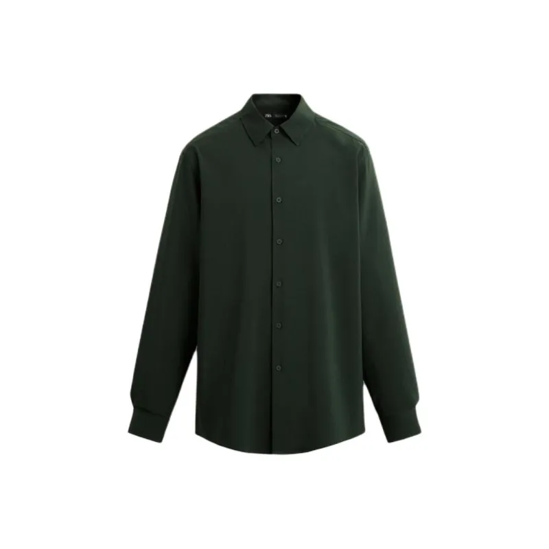 ZARA Shirts Men Green-0