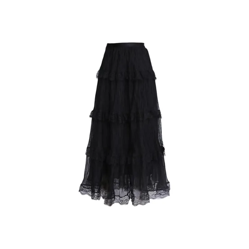 Garbege Casual Long Skirt Women's-0