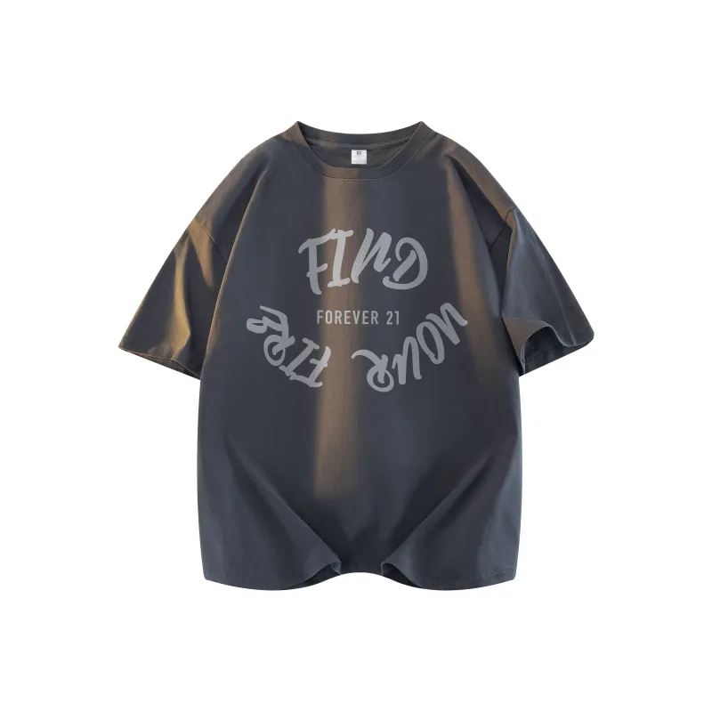 FOREVER 21 Drop Shoulder Sleeve T Shirt Women's-10